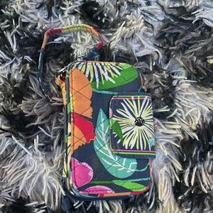 vera bradley wristlet cotton wallet